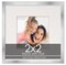 2x2 Frame with Mat - Silver 6x6 Frame Wood Made to Display Print or Poster Measuring 2 x 2 Inches with White Photo Mat